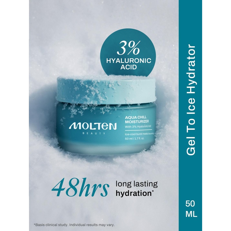 Molten Beauty Aqua Chill Moisturizer With 3% Hyaluronic Acid – 50 ml