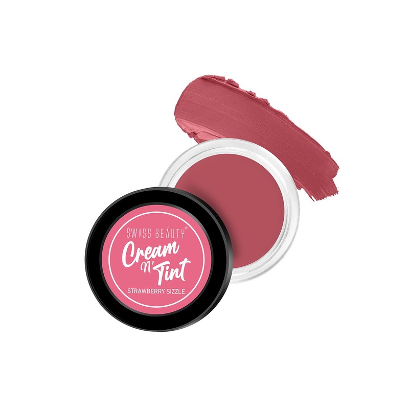 SWISS BEAUTY Lip & Cheek Cream N Tint – Strawberry Sizzle
