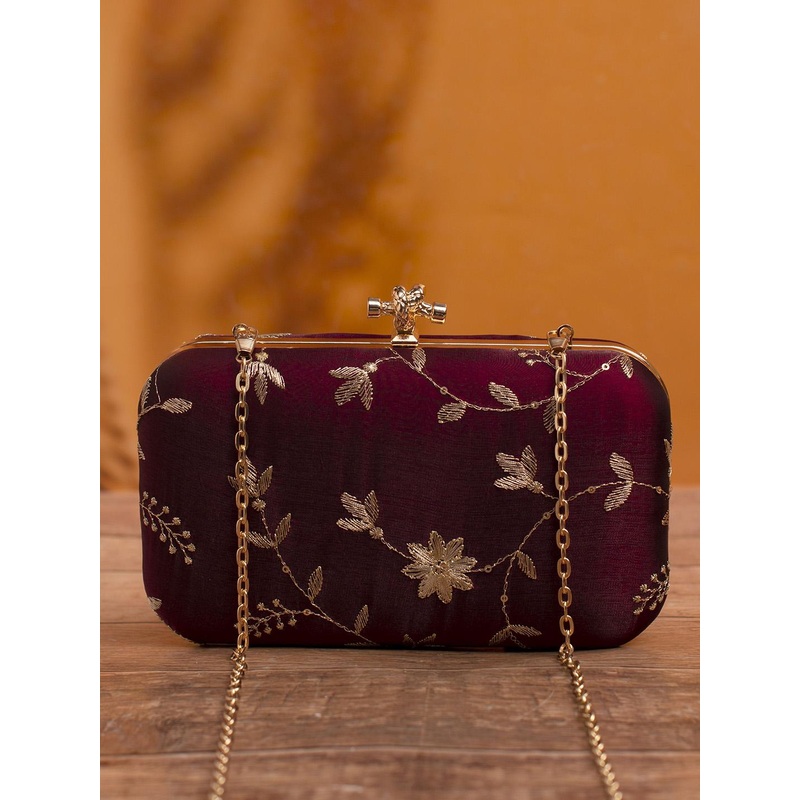 ARTKLIM Women Threadwork Embroidered Purse Clutch