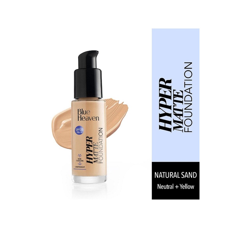 Blue Heaven SPF 25 PA++ Hypermatte Foundation 30 ml- Natural Sand 401