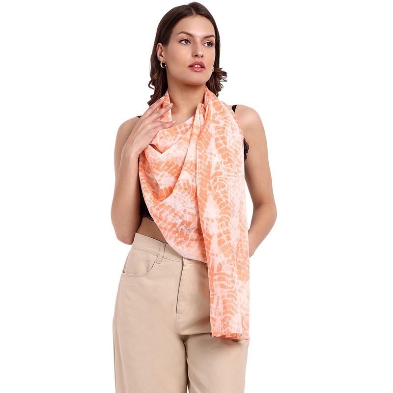 CrossKulture Women Abstract Printed Cotton Scarf