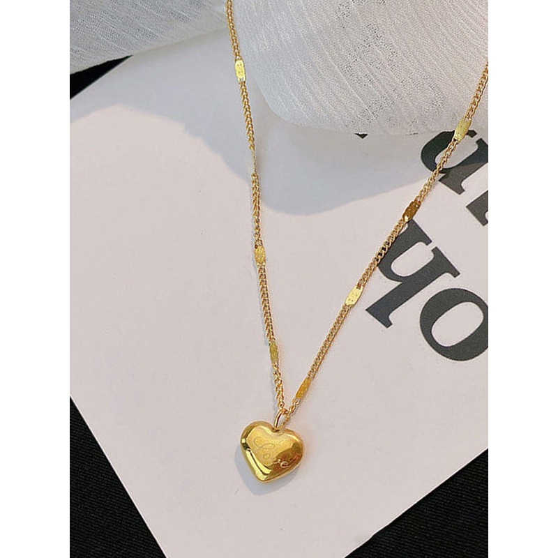 Designs & You Gold-Plated Stainless Steel Heart Shaped Pendant