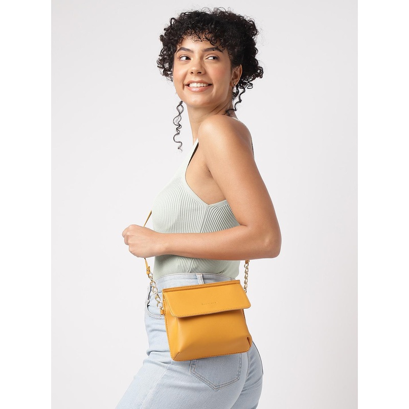 Fastrack Colourblocked PU Structured Shoulder Bag