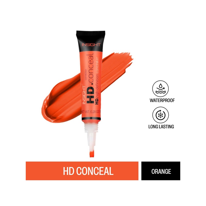 Insight Cosmetics HD Conceal Waterproof & Long Lasting Concealer 8 g  – Orange