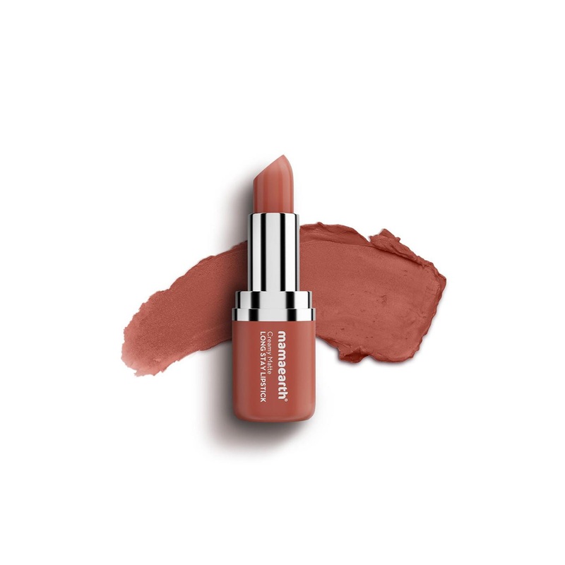Mamaearth Murumuru Butter & Vit-E Creamy Matte Long Stay Lipstick- Brown Truffle- 4.2g
