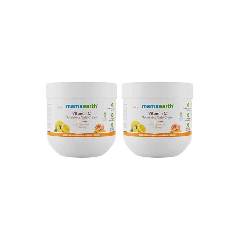 Mamaearth Set Of 2 Vitamin C Nourishing Cold Cream With Honey – 100 g Each