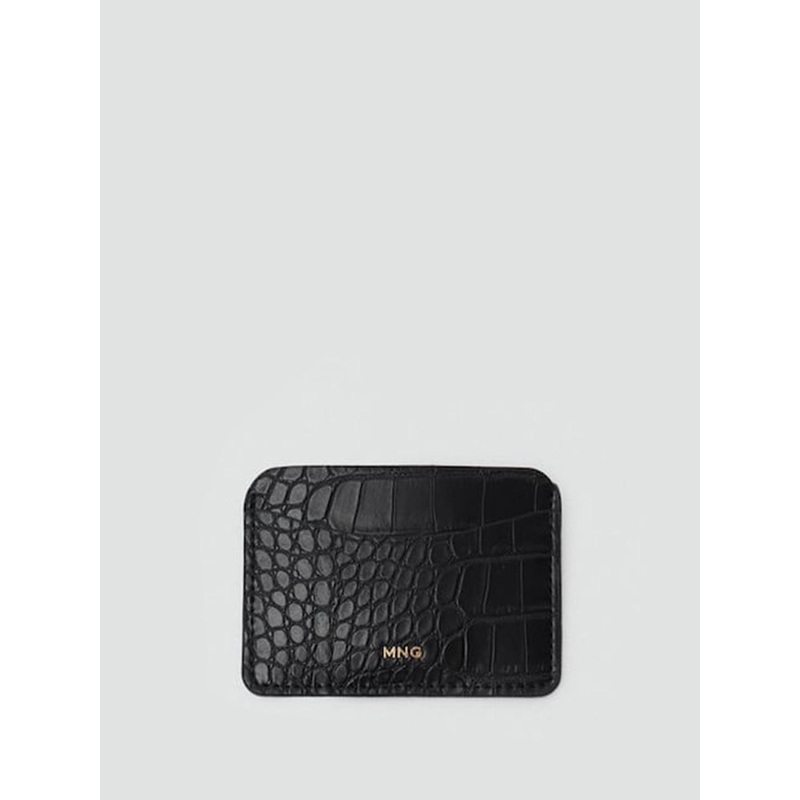 MANGO Women Corc Textured Card Holder