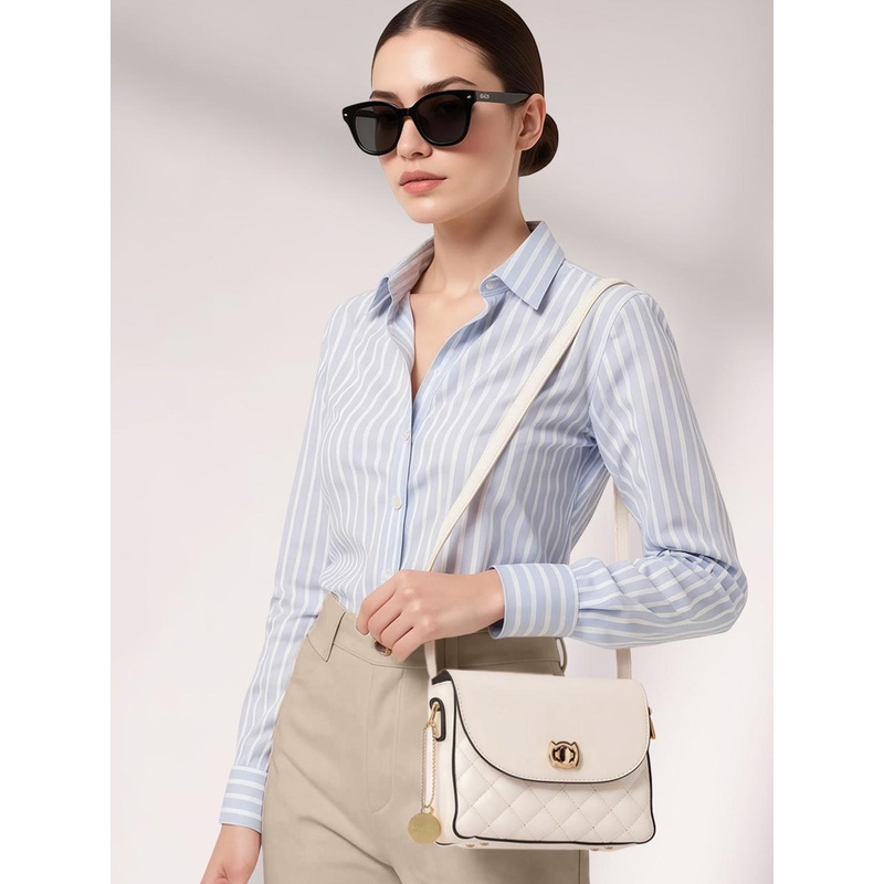 Mast & Harbour Textured PU Structured Sling Bag