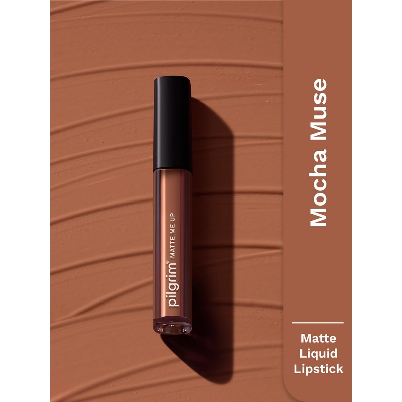 Pilgrim Matte Me Up Liquid Long-Lasting & Non-Drying Liquid Lipstick 3 ml – Mocha Muse 22