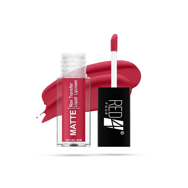 RED 4 Miss Perfect Non Transfer & Smudge Proof Matte Liquid Cream 4 g Imperial Red – 110