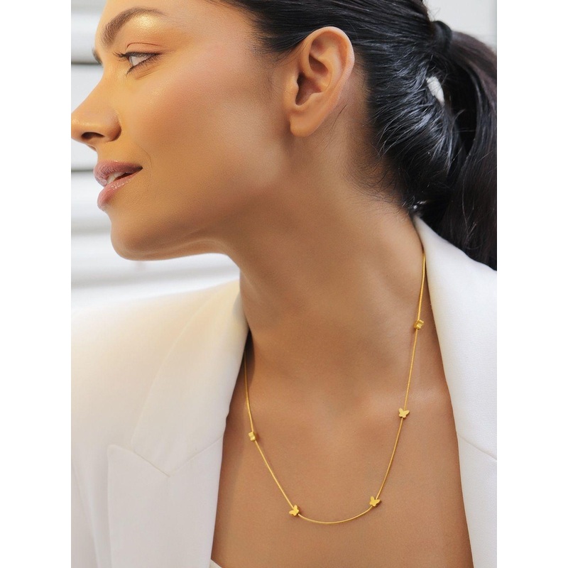 Rubans Stainless Steel 18K Gold-Plated Minimal Chain