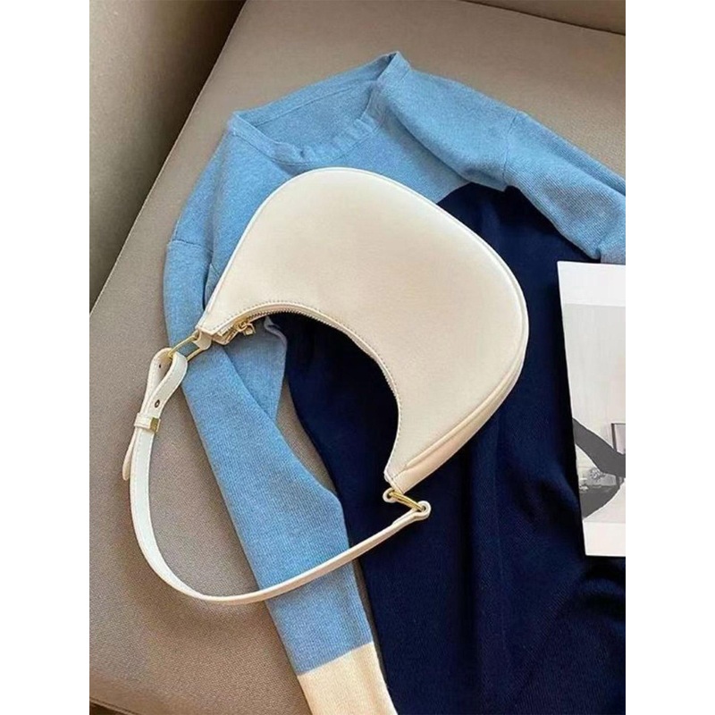 StyleCast x Revolte PU Half Moon Hobo Bag