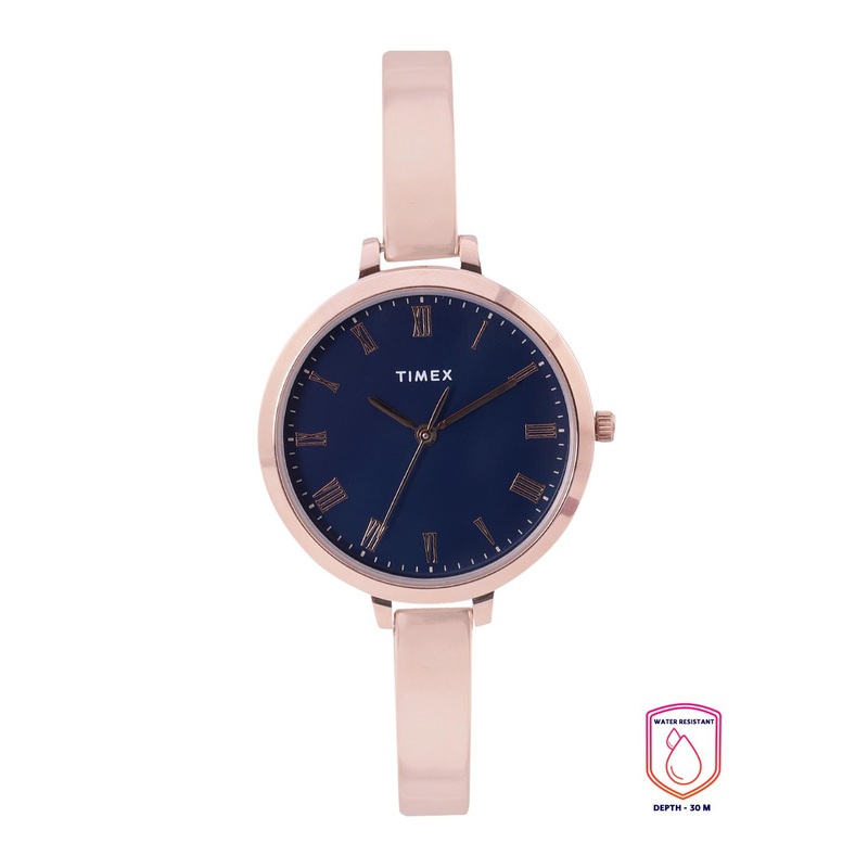 Timex Women Blue Dial Bracelet Style Straps Analogue Watch TWEL12816