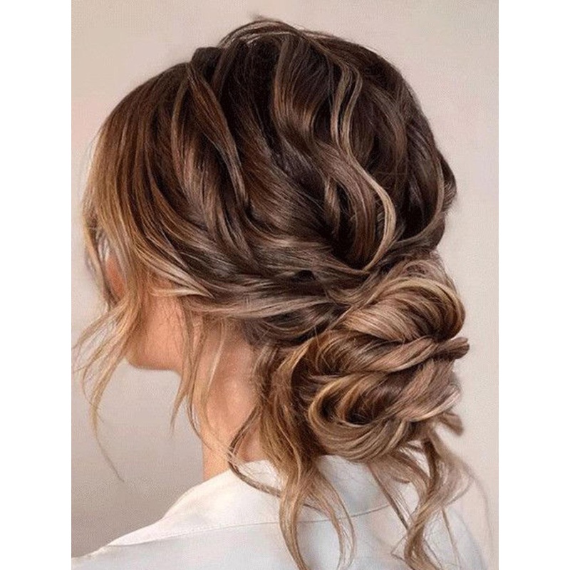 VIEWS Women Brown Wavy Clip-In Ponytail Hair Extension 37 inch