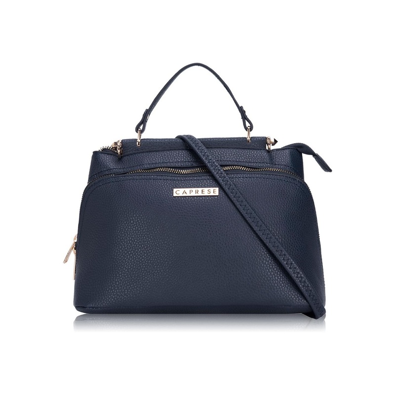 Caprese Fernanda Women Navy Small Satchel Bag