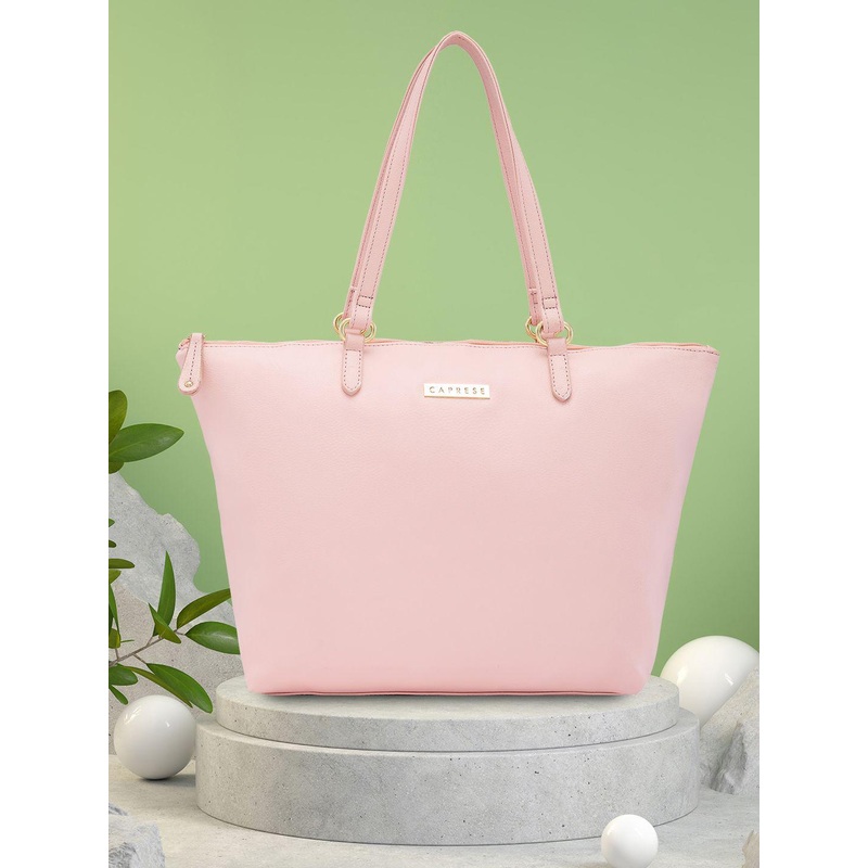 Caprese Ivy Women Peach Large Tote Bag