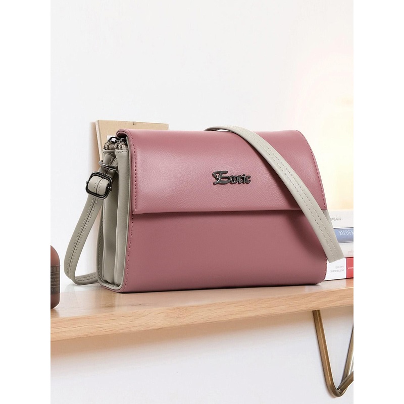 Exotic Colourblocked Structured Sling Bag