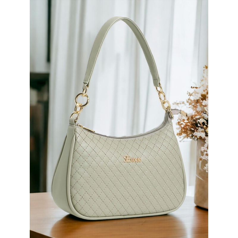 Exotic Textured Structured Handheld Bag with Quilted