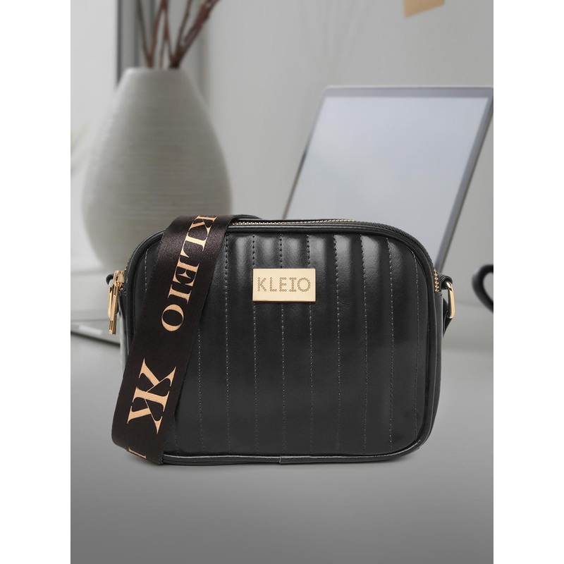 KLEIO Vegan Quilted Sling Cross Body Bag