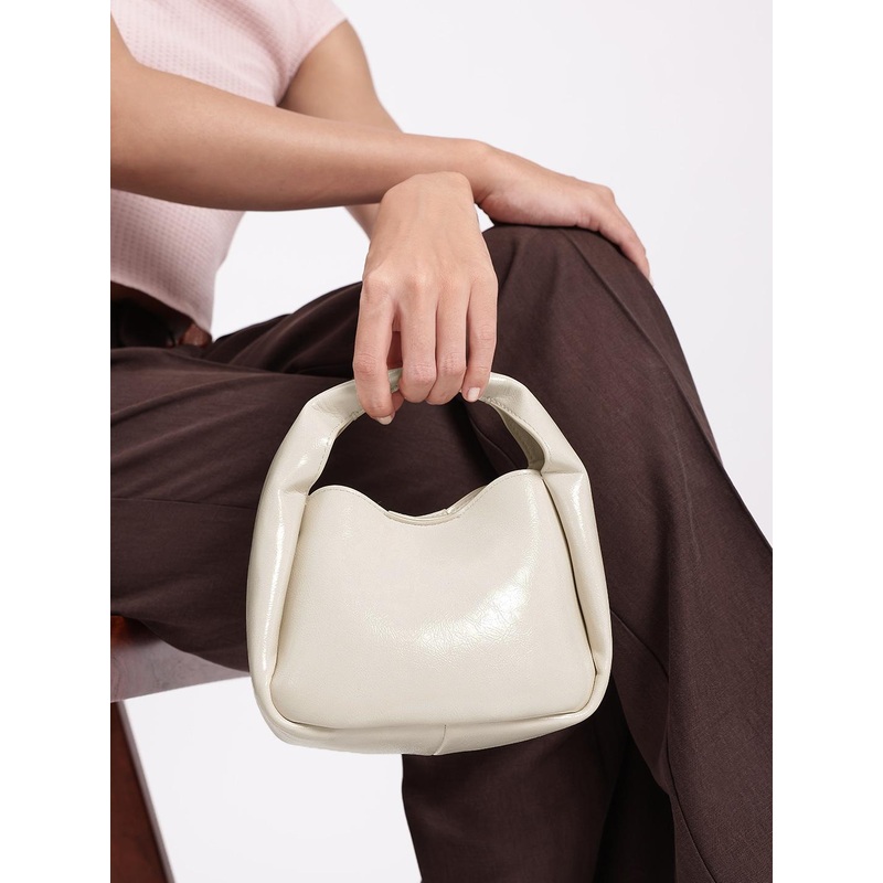 MANGO Structured Handheld Bag