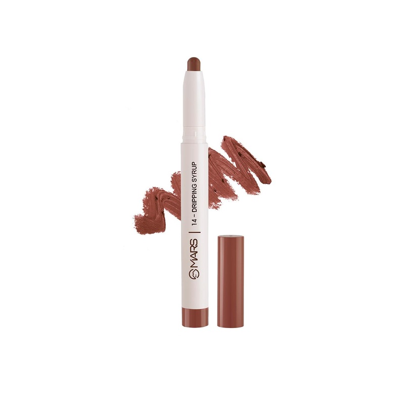 MARS Non-Transfer Long Lasting Poppins Rotating Matte Lipstick 1.3g – Dripping Syrup 14