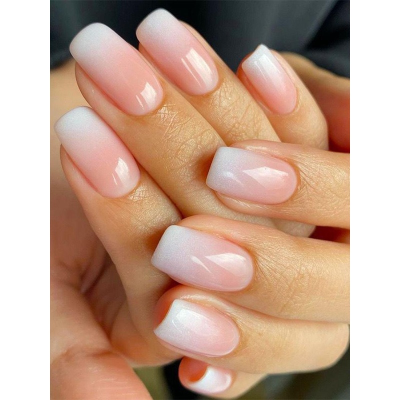 The Pink Truck Set Of 24 Reusable Artificial Nails – Ombre French