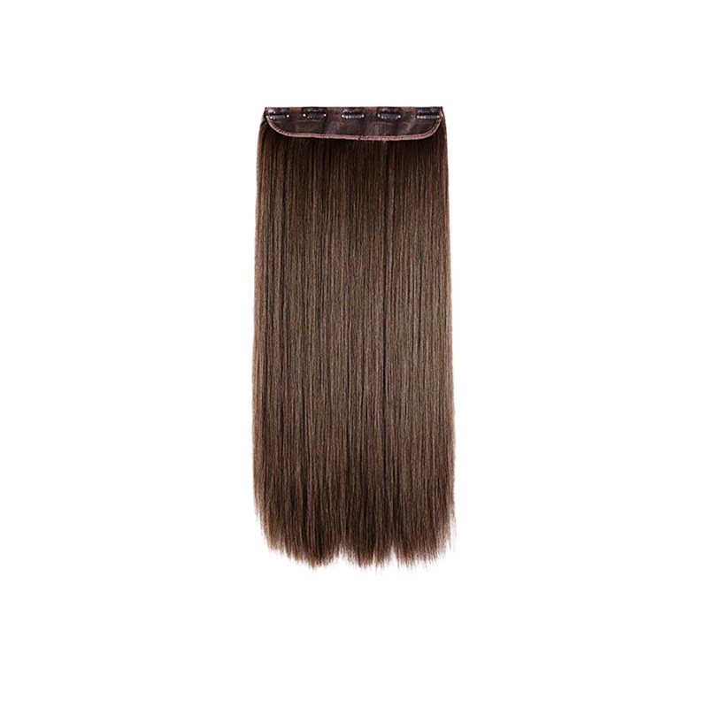vister Clip-In Straight Hair Extension – Brown – 24 Inch