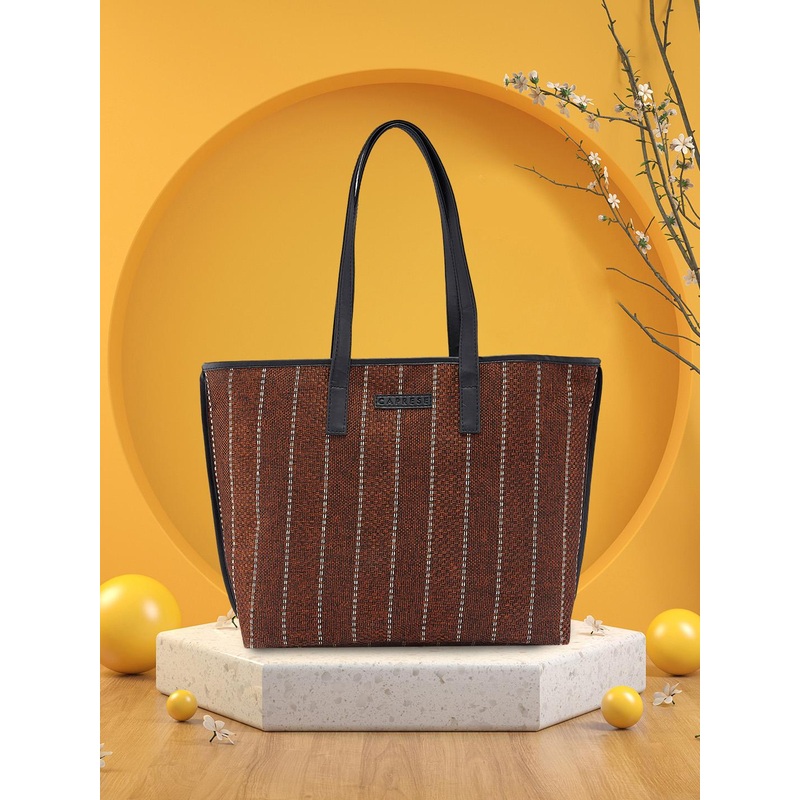 Caprese Evana Self-Striped Shoulder Bag