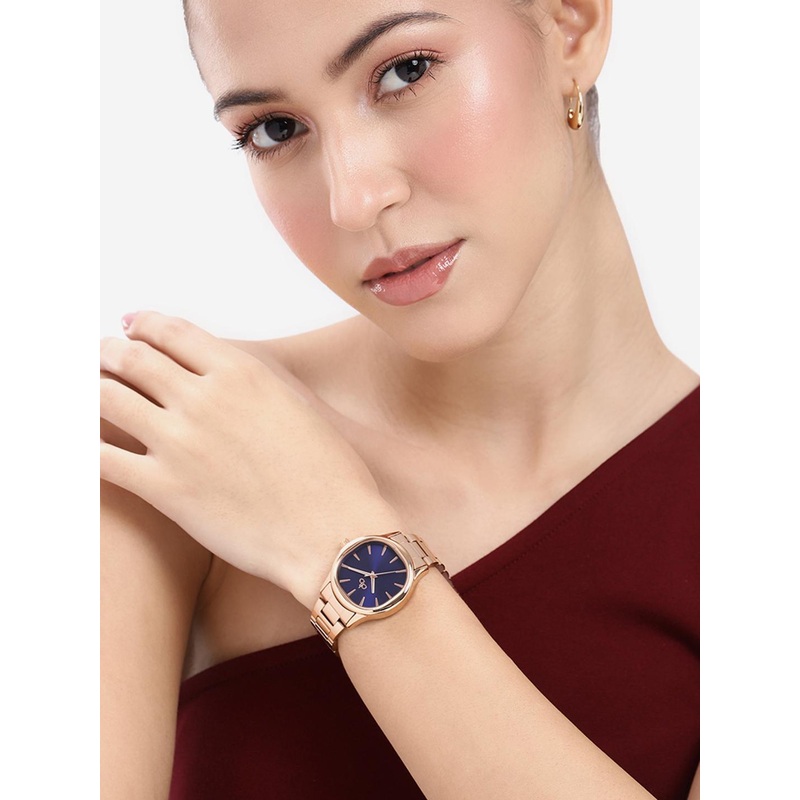 DressBerry Women Stainless Steel Dial & Bracelet Straps Analogue Watch UT-A8643-BLU-DB