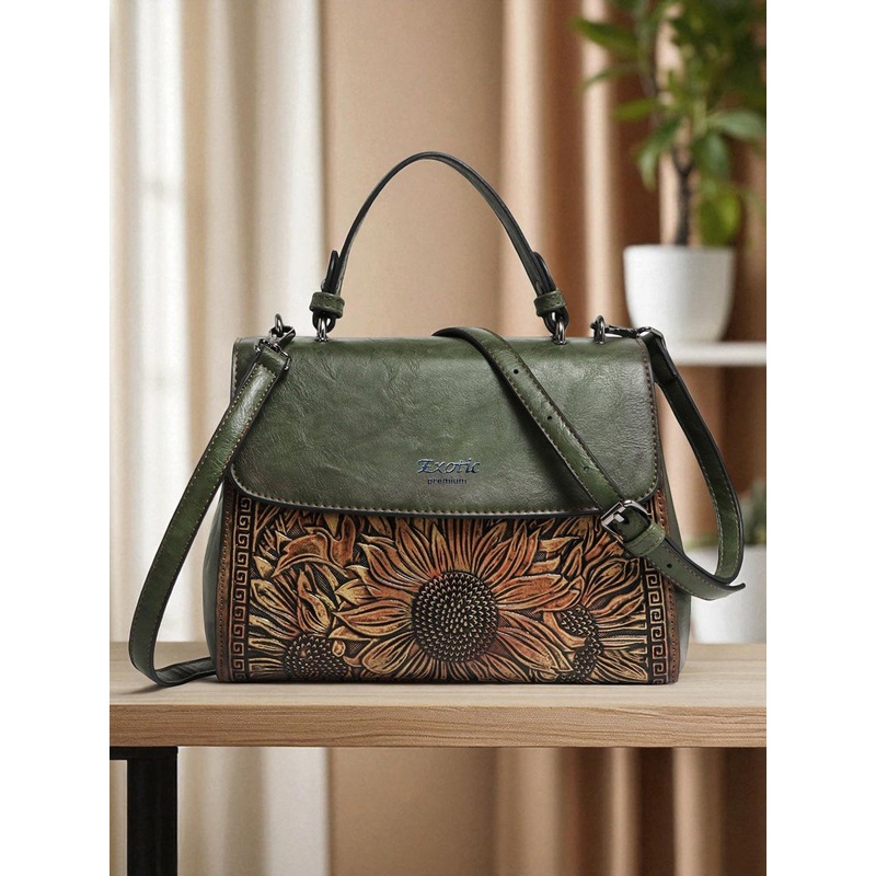 Exotic Floral Swagger Handheld Bag