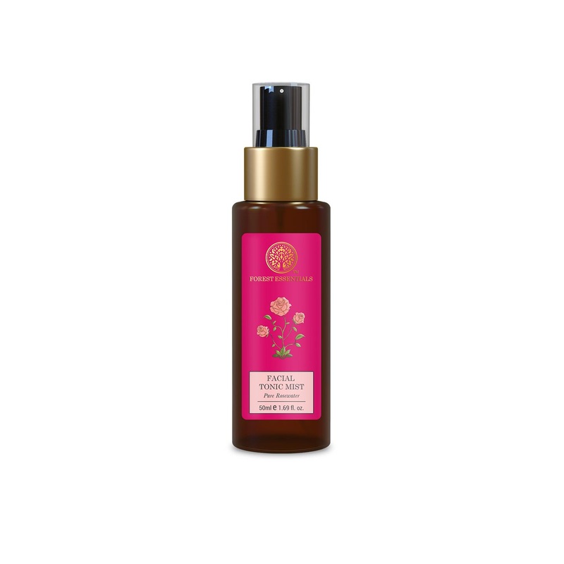Forest Essentials Travel Size Facial Tonic Mist Pure Rosewater Refreshing Face Toner- 50ml