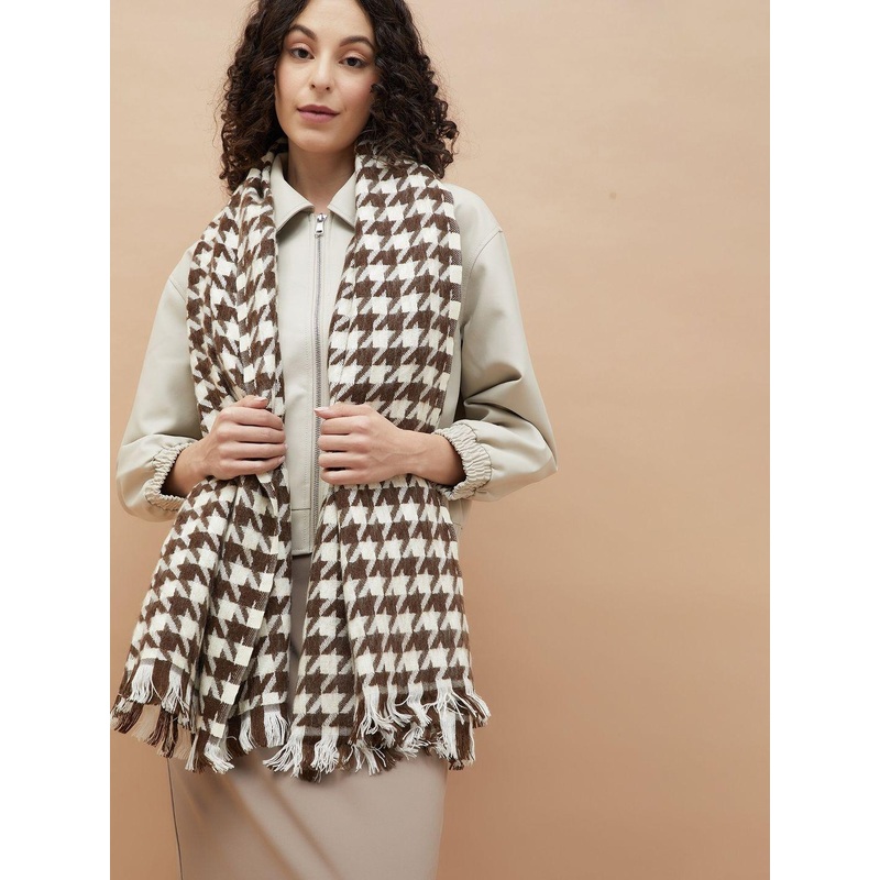 Ginger by Lifestyle Women Chevron Winter Stole
