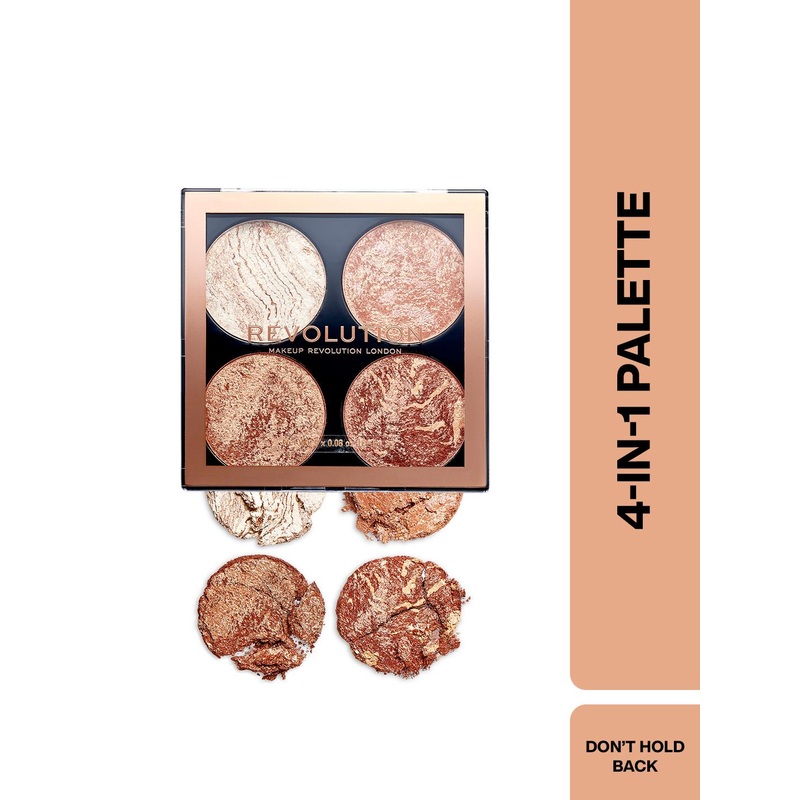 Makeup Revolution London Cheek Highlighter Kit – Dont Hold Back 8.8 g