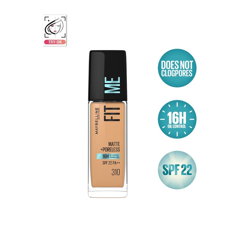 Maybelline New York Fit Me Matte+Poreless Liquid Foundation 30 ml – 310 Sun Beige