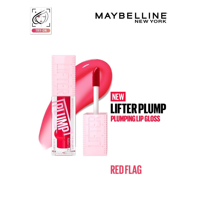 Maybelline New York Lifter Plump Long Lasting Lip Gloss 5 ml – Red Flag 04