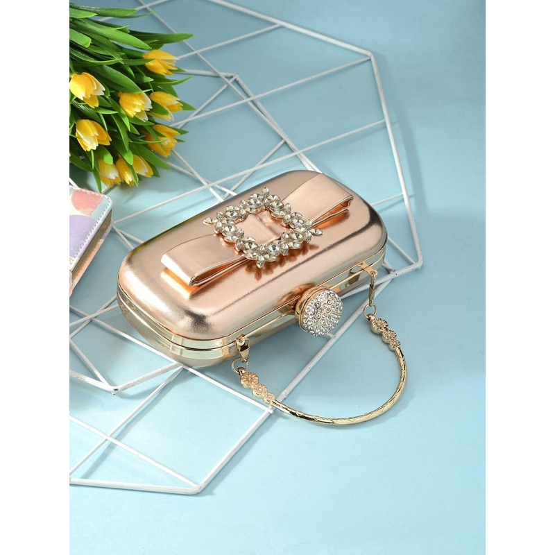 Sangria Bucckle Diammond Capsule Clutches