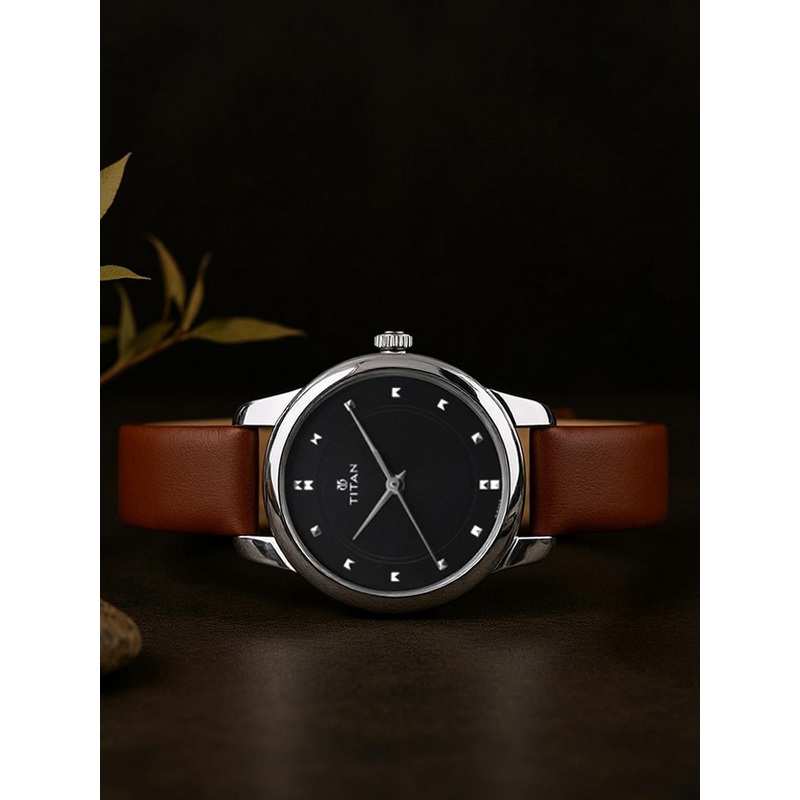 Titan Women Black Analogue Watch NK2481SL07