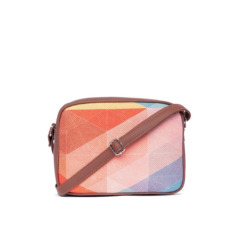ZOUK Women Colourblocked Structured Sling Bag