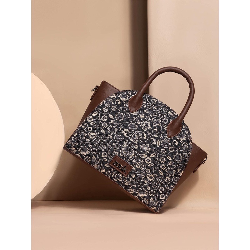 ZOUK Women Floral Printed Swagger Handheld Bag