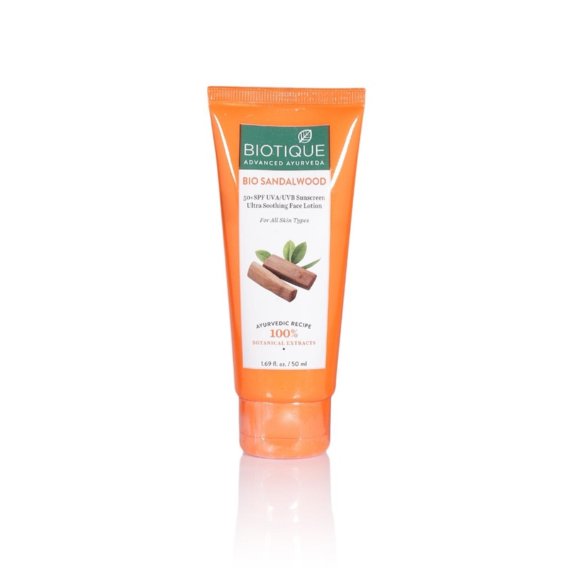 Biotique Sun Shield Sandalwood 50+SPF Ultra Protective Sunscreen Lotion 50 ml