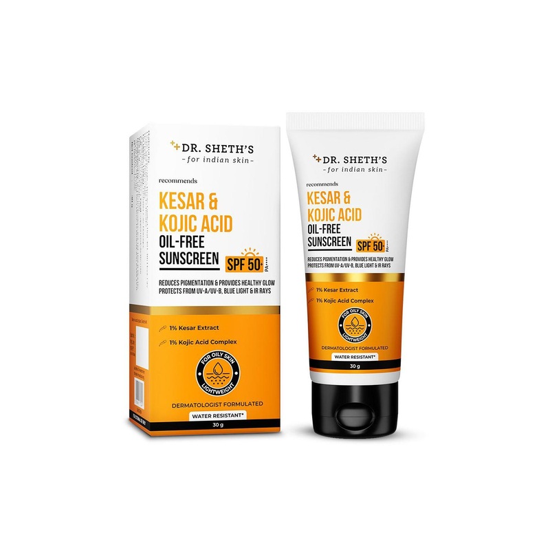 DR. SHETHS Kesar & Kojic Acid Oil Free Sunscreen- 30 g