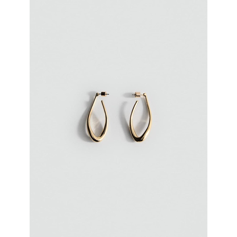 MANGO Contemporary Hoop Earrings