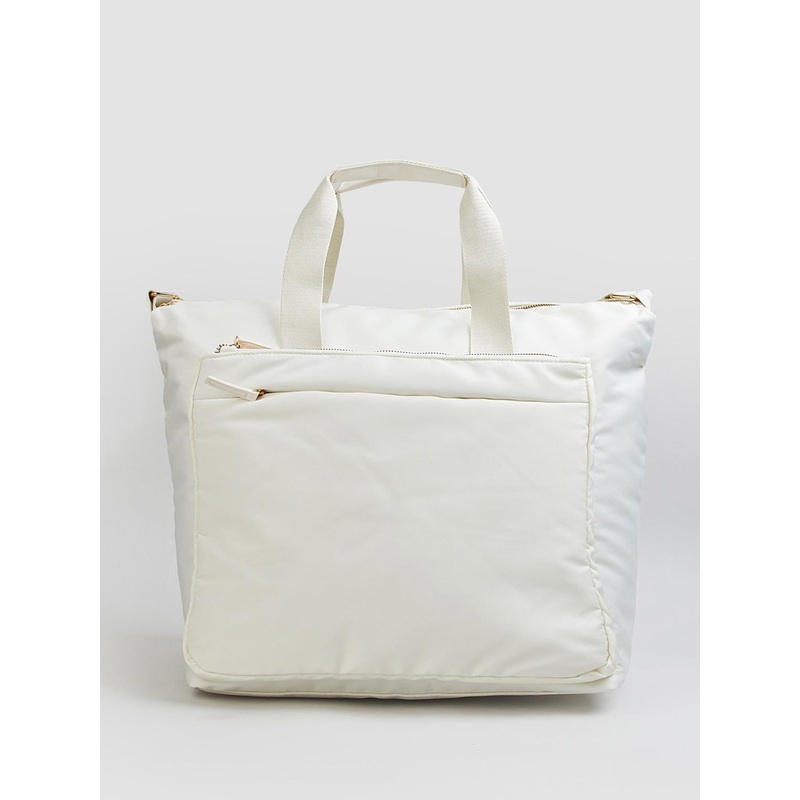 max Women Solid Structured Tote Bag