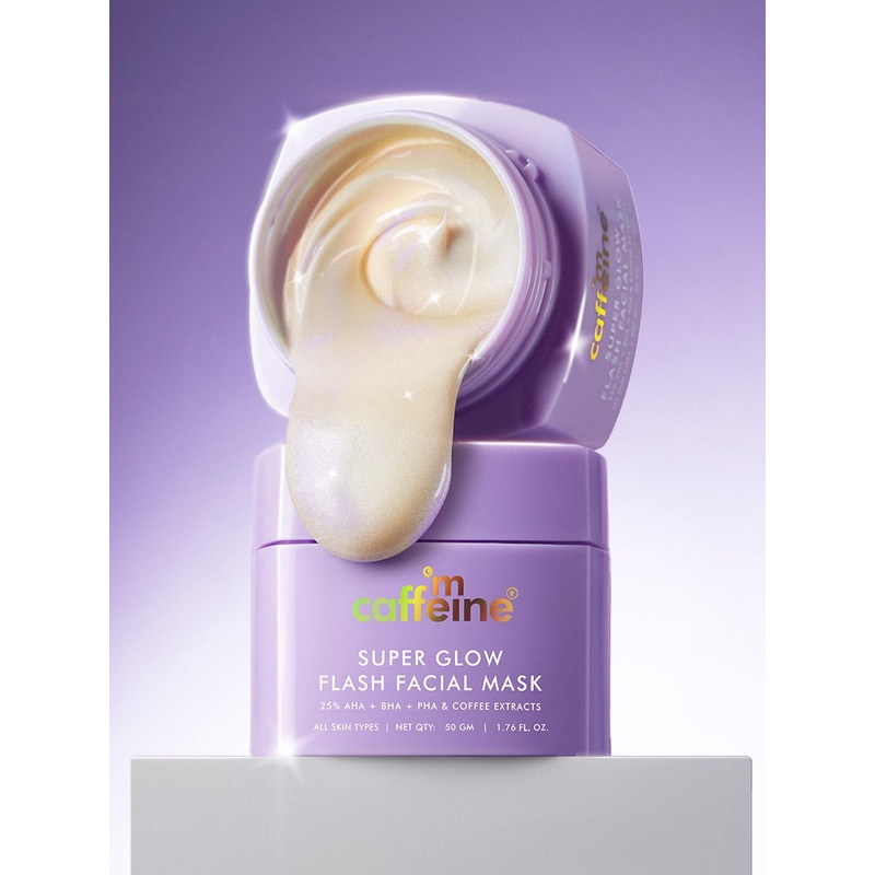 MCaffeine Super Glow Flash Facial Mask With Coffee Extract – 50 g