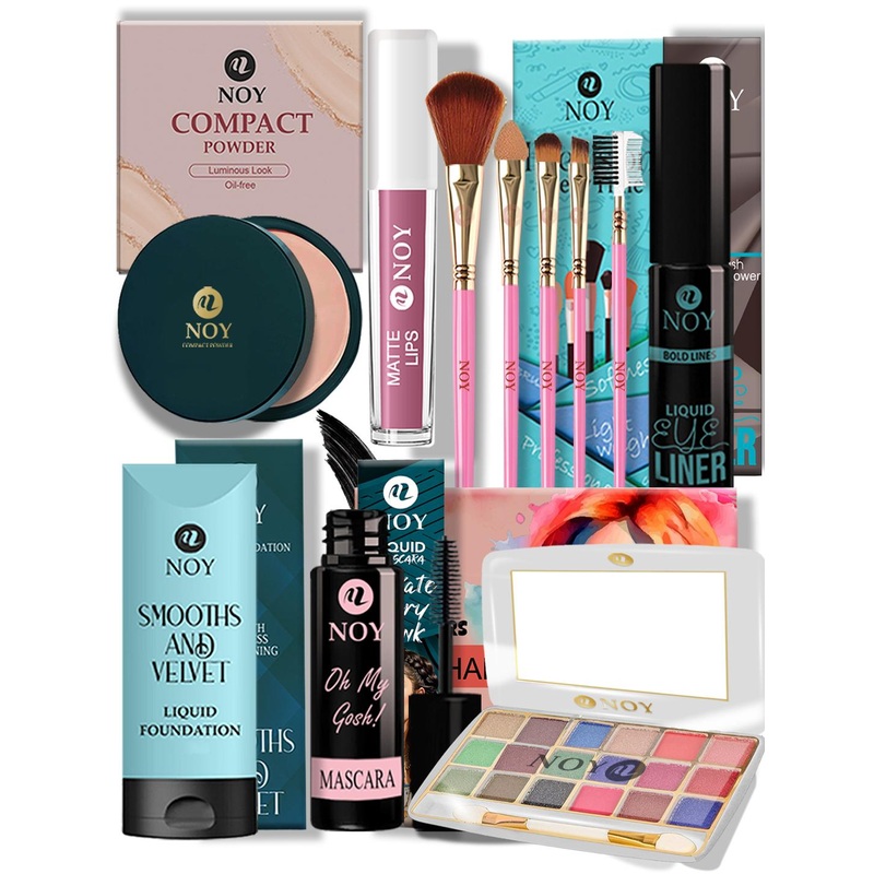 NOY Set Of 11 Long Lasting Waterproof Full Makeup Kit
