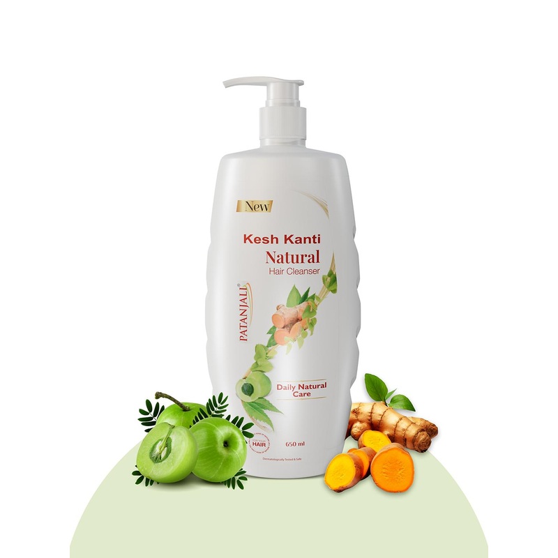 Patanjali Kesh Kanti Natural Hair Cleanser for Thick & Shiny Hair – 650ml