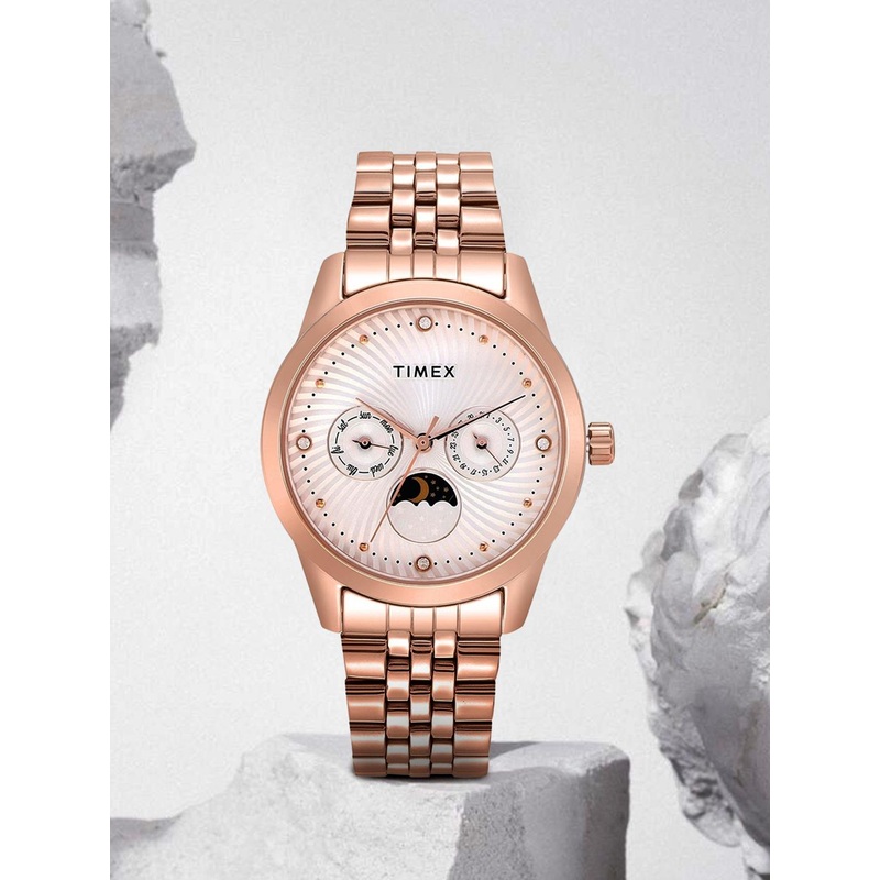 Timex Women Embellished Dial Multi-functional Analogue Watch – TWEL13106