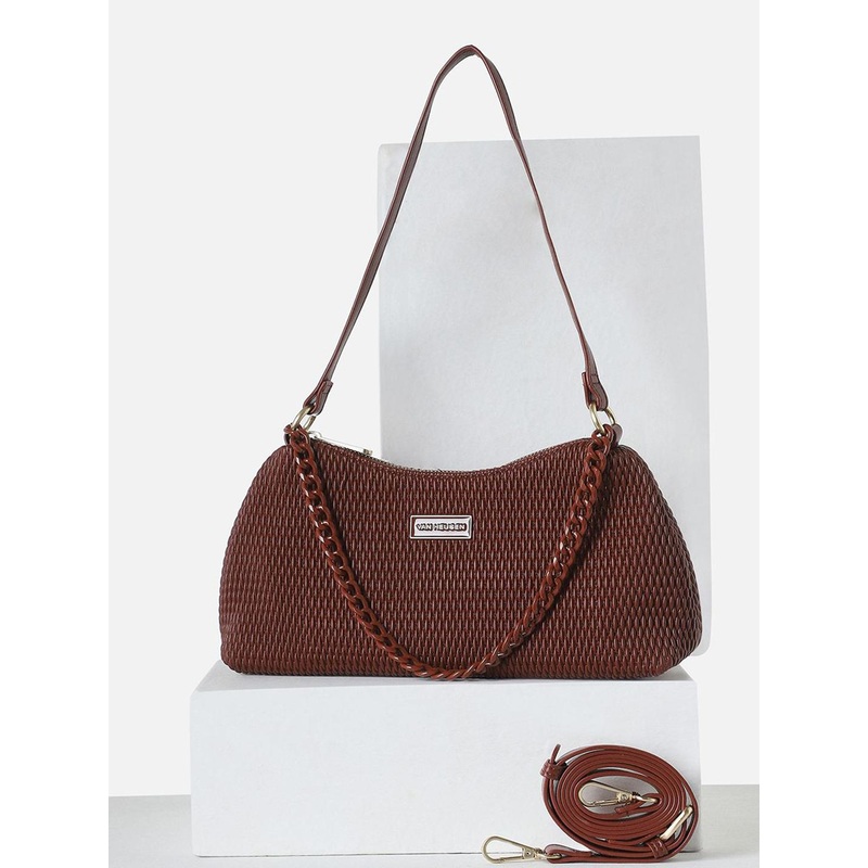 Van Heusen Woman Textured Structured Satchel Bag