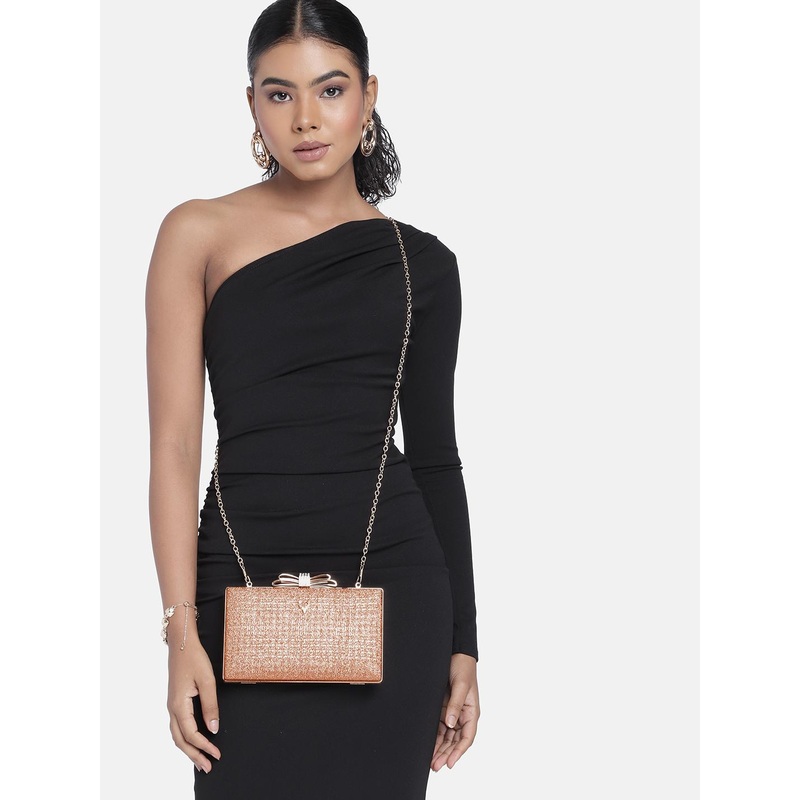 Allen Solly Shimmery Textured Embellished Purse Clutch