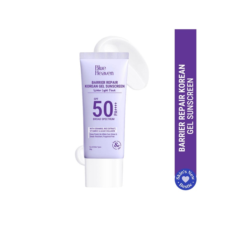 Blue Heaven Barrier Repair Korean UVA & UVB SPF50 PA ++++ Gel Sunscreen – 50g